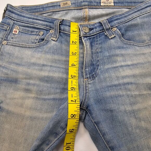 Adriano Goldschmied Women's Blue Denim The Stilt Cigarette Leg Jeans Size 26 - Picture 12 of 15